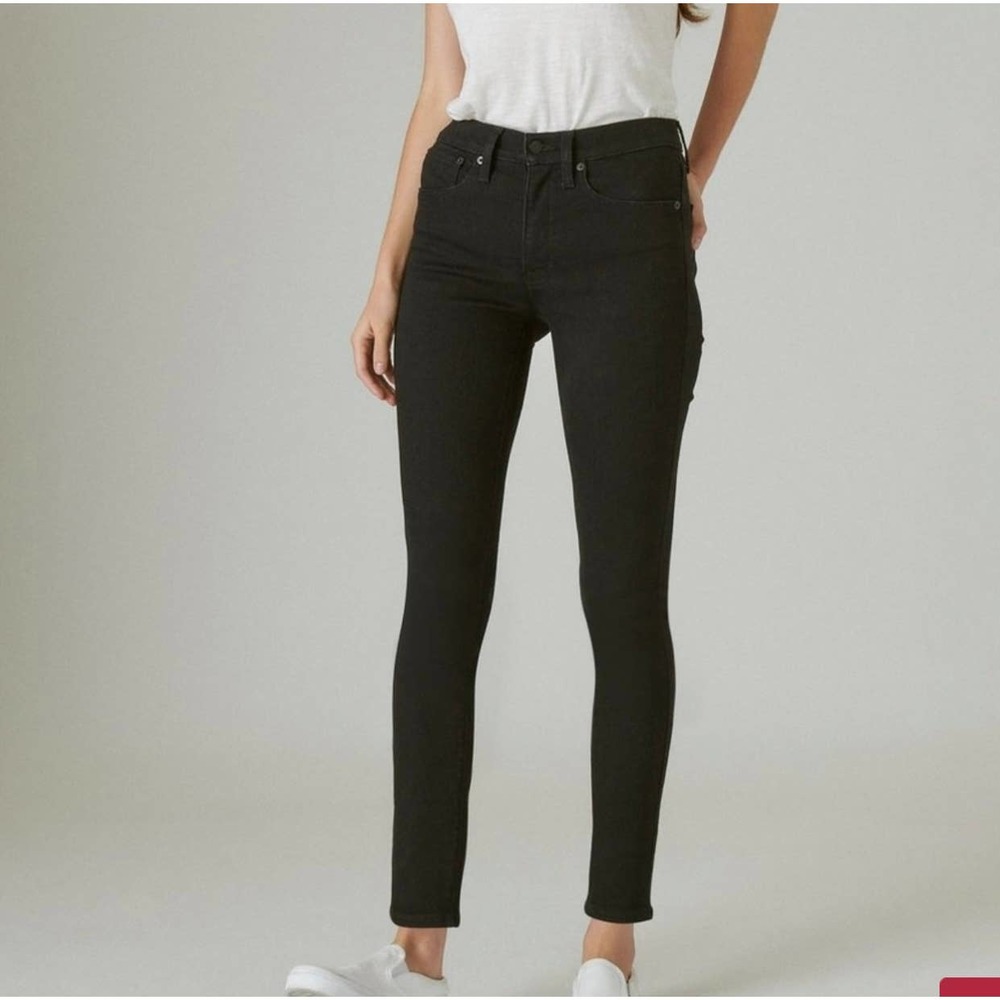 Lucky brand Hayden skinny black jeans